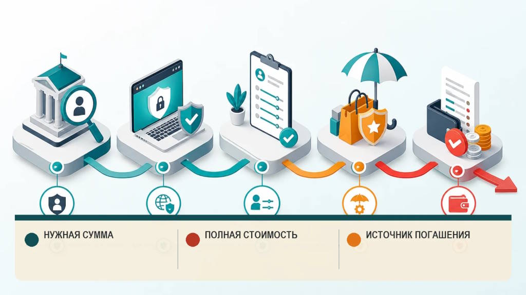 Сравнение суммы, срока и полной стоимости займа